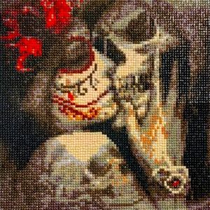 King&Queen Love Skulls - Complete Diamond Painting